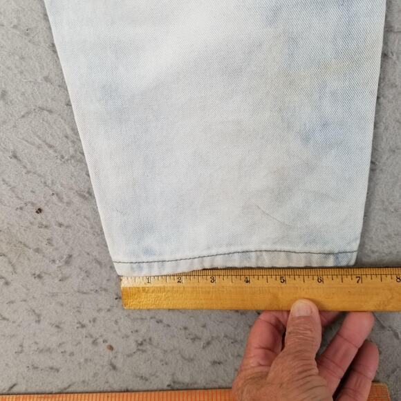 Blue Cult Jeans Mens 34 White Indigo Moto Distressed Biker Denim Zipper Pockets - Picture 12 of 16